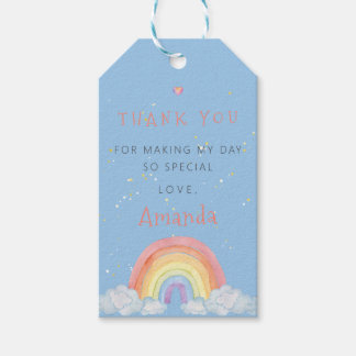 Etiquetas Para Regalos Arcoiris Gracias Fiesta de Cumpleaños Favorecer Et