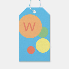 Etiquetas Para Regalos arcoiris pastel luminoso confetti moderno mínimo