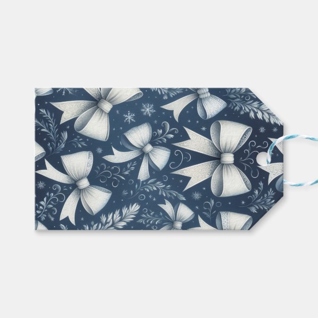 Etiquetas Para Regalos Arcos de Invierno (Frente (Horizontal))