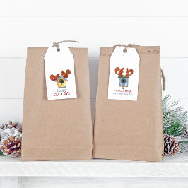 Etiquetas Para Regalos Ardillas navideñas vecinas