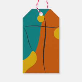 Etiquetas Para Regalos Armonía abstracta retro