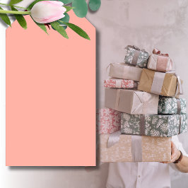 Etiquetas Para Regalos Arrecife de Coral Pastel Color Sólido | Clásico |