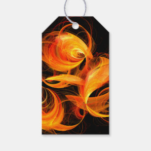 Etiquetas Para Regalos Arte abstracto de bola de fuego