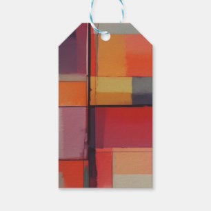 Etiquetas Para Regalos Arte abstracto de composición moderna