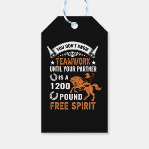 Etiquetas Para Regalos Arte de caballo que no conoces el trabajo en equip