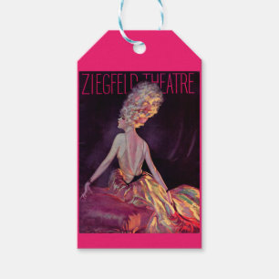 Etiquetas Para Regalos Arte de cobertura del programa de teatro Ziegfeld