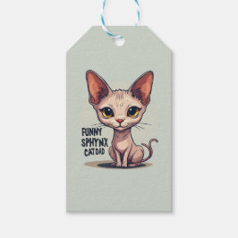 Etiquetas Para Regalos Arte de dibujos animados divertidos de papá gato S