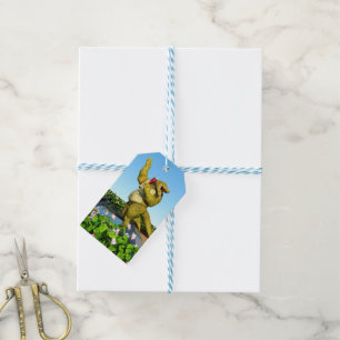 Etiquetas Para Regalos Arte de fiesta de piscina de champán de cocodrilo 