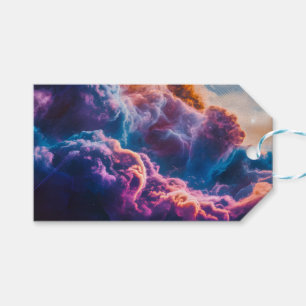 Etiquetas Para Regalos Arte de Nebulosa Espacial Abstracta - Cósmico Colo