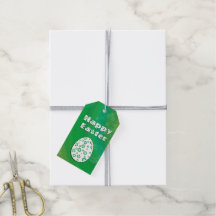 Arte de papel retro de huevo de Pascua Moderno