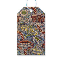 Arte floral azul marino de William Morris Wandle