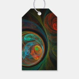 Etiquetas Para Regalos Arte resumido azul de renacimiento