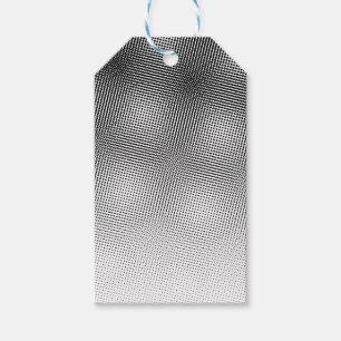 Etiquetas Para Regalos Artsy Patrón de moaré clásico redondo en blanco y