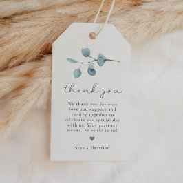 Etiquetas Para Regalos ARYA Rustic Eucalyptus Greenerenery Gracias