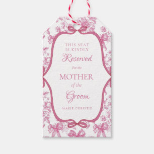 Etiquetas Para Regalos Asientos florales rosas reservados para la madre d