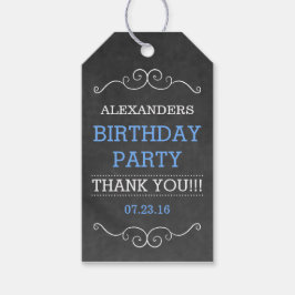 Etiquetas Para Regalos Aspecto de Chalkboard- Fiesta de cumpleaños