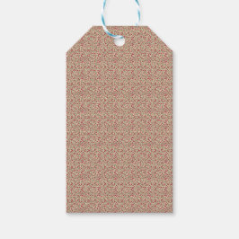 Etiquetas Para Regalos Auténtico estampado floral Sprig Burgundy Muted de