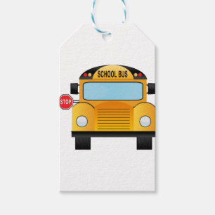 Etiquetas Para Regalos autobús escolar