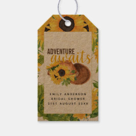 Etiquetas Para Regalos Aventura a la ducha de novias de girasoles rusos