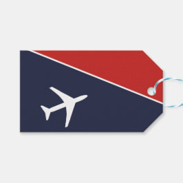 Etiquetas Para Regalos Aviación piloto de aviones Funky White