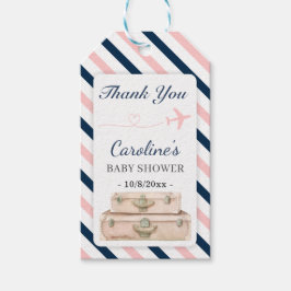 Etiquetas Para Regalos Avión de viaje Baby Shower Sprinkle Neutral Favor