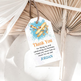 Etiquetas Para Regalos Avión Vintage Fiesta de cumpleaños 1