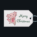 Etiquetas Para Regalos Axolotl Merry Christmas Winter Animals Axolotls Tr<br><div class="desc">The axolotl for Christmas with fairy lights. Funny animals with gifts and snow for the holidays. Also funny for Christmas in July. Axolotls are cute animals and perfect for Christmas.</div>