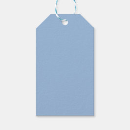 Etiquetas Para Regalos Azul Carolina Color Sólido