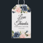 Etiquetas Para Regalos Azul Marino Rosa Botánico<br><div class="desc">Hermosa etiqueta de regalo de boda floral botánica con gráficos florales de acuarela pintados a mano / rosas en tonos ricos de azul marino y rosa rubor / melocotón y fuente de estilo de letra manuscrita encantadora. Por favor, contácteme para cualquier ayuda en personalización o si necesita algún otro producto...</div>