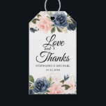 Etiquetas Para Regalos Azul marino Rubor Rosa Rosa Botánico<br><div class="desc">Hermosa etiqueta de regalo boda botánico floral presenta acuarelas pintadas a mano con gráficos florales / rosas en ricos tonos azul marino y rosa / melocotón rosa y encantador tipo de letra con letras a mano. Comuníquese conmigo para obtener ayuda sobre la personalización o si necesita cualquier otro producto con...</div>