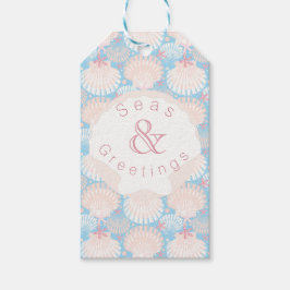 Etiquetas Para Regalos Azul Navidades costeros