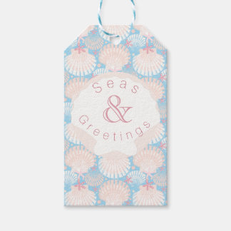 Etiquetas Para Regalos Azul Navidades costeros