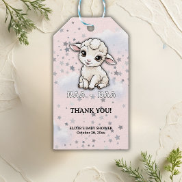 Etiquetas Para Regalos Baa-baa A Little Lamb Stars Baby Shower