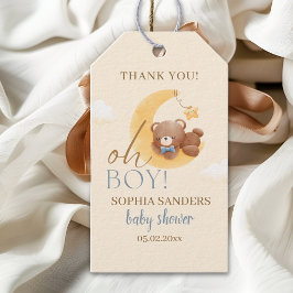 Etiquetas Para Regalos Baby Bear on the Way! Boy Baby Shower