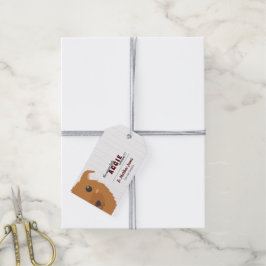 Etiquetas Para Regalos Baby Boy Dog Maroon