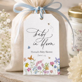 Etiquetas Para Regalos Baby en flor Ducha de bebé floral