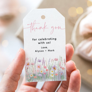 Etiquetas Para Regalos Baby In Bloom Pastel Wildflower Baby Shower