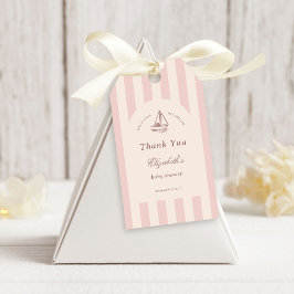 Etiquetas Para Regalos Baby On Board Elegant Pink Sailboat Baby Shower
