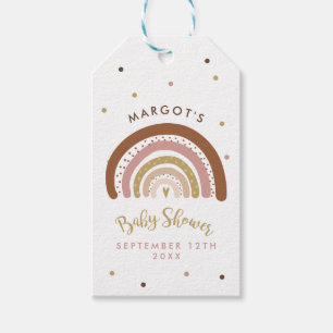 Etiquetas Para Regalos Baby Shower arcoiris silenciado Pastel Favor del A