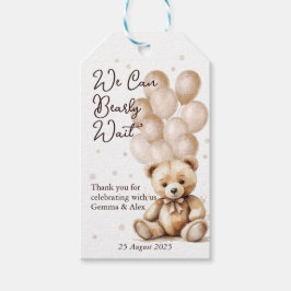 Etiquetas Para Regalos Baby Shower Bear Balloon
