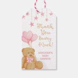 Etiquetas Para Regalos Baby Shower Cute Teddy Bear Estrellas de globos ro