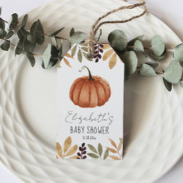 Etiquetas Para Regalos Baby Shower de caída de calabaza acuática