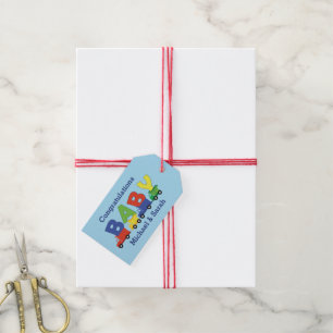 Etiquetas Para Regalos Baby Shower de camiones