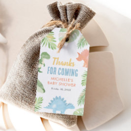 Etiquetas Para Regalos Baby Shower de dinosaurios acuáticos