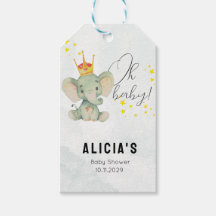 Baby Shower de Elefante Bebé Neutral Cute Oh Baby