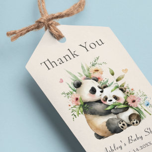 Etiquetas Para Regalos Baby Shower de hilos de agua y flores
