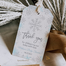 Etiquetas Para Regalos Baby Shower de Invierno Está Haciento Frío Afuera