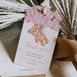 Etiquetas Para Regalos Baby Shower de Osito de Peluche No podemos esperar