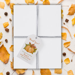 Etiquetas Para Regalos Baby Shower de otoño de la caída de la calabaza de