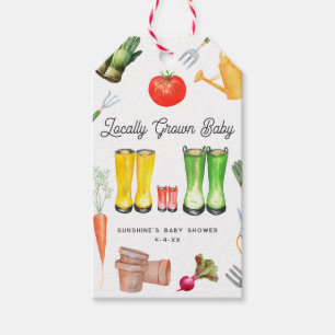 Etiquetas Para Regalos Baby Shower de Red Boots Garden, de crecimiento lo